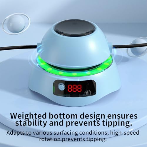 Smart Jump Rope Machine - Electronic Skipping Ropes, LED Display Counter Workout, 1-10 Speed Level Adjustment Jumping Rope | Indoor Cardio Fitness Trainer for for Men Women Adult Kids Home Outdoors