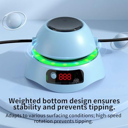 Smart Jump Rope Machine - Electronic Skipping Ropes, LED Display Counter Workout, 1-10 Speed Level Adjustment Jumping Rope | Indoor Cardio Fitness Trainer for for Men Women Adult Kids Home Outdoors