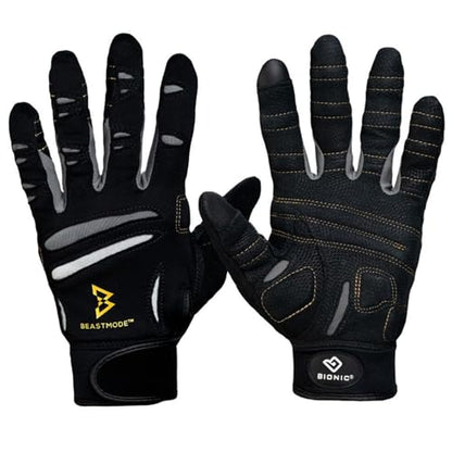 Bionic Men's Beastmode Full Finger Gym Workout Gloves - size: XX-Large