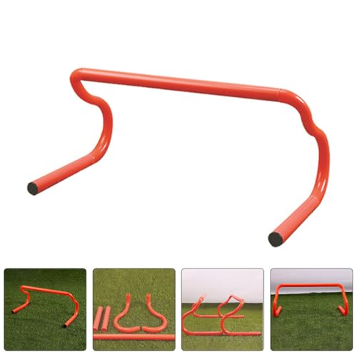 SUPVOX 3pcs Orange Mini Hurdles for Agility Training, Athletic Speed Training Hurdles for Soccer and Football Drills, Portable Detachable Sports Practice Equipment and Athletes