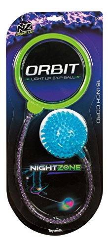 Toysmith NightZone Orbit Light Up Skip Ball - Colors Vary