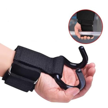 2pcs Pull Up Wrist Wraps, Lifting Grips Assist Straps - Adjustable Hook Support for Workout, One Size Fits Most