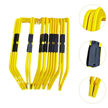 predolo Agility Ladder Soccer Agility Ladder Football Speed Ladder Footwork Ladder Foldable Quick Setup PP Suitable for Field Cardio Exercise Sports, Yellow