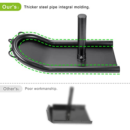 Kipika Weight Sled, Workout Sled, Fitness Strength Training Sled, Speed Training Sled for Athletic Exercise, Speed Improvement, Easily Through Obstacles, Suitable for 1" & 2" Weight Plate - color: B- Black