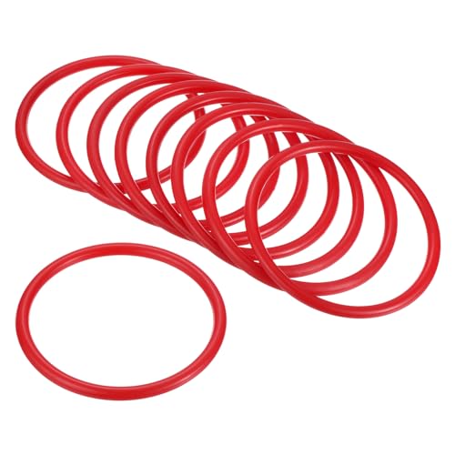 M METERXITY Carnival Toss Rings - Plastic Round Throw Hoops Apply to Parties/Interactive Games - color: Red, size: 3.35"