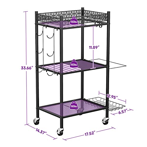 Yoga Mat Storage Rack, Home Gym Storage Rack, VOPEAK Workout Storage for Yoga Mat, Foam Roller, Gym Organizer Gym Equipment Storage for Home Exercise and Fitness Gear