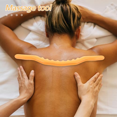 Handheld Muscle Roller Stick for Deep Tissue Massage, Manual Leg Massager Roller, Portable Body Massage Hammer for Back and Fitness