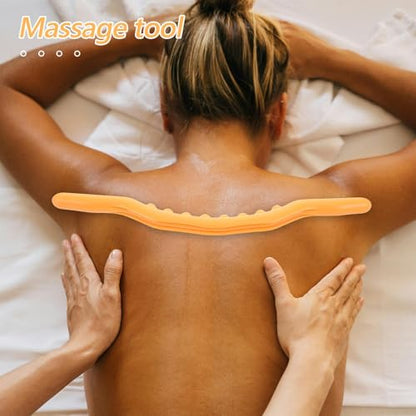 Handheld Muscle Roller Stick for Deep Tissue Massage, Manual Leg Massager Roller, Portable Body Massage Hammer for Back and Fitness