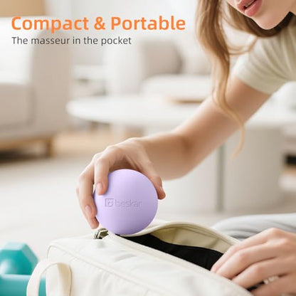 Massage Lacrosse Balls for Myofascial Release, Trigger Point Therapy - color: Purple