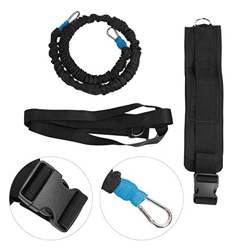 Dynamic Training Belt Multi-Functional Running Exercise Bands Acceleration Speed Elastic Cord Rope for Sports Strength Running(6 * 10 * 1m)