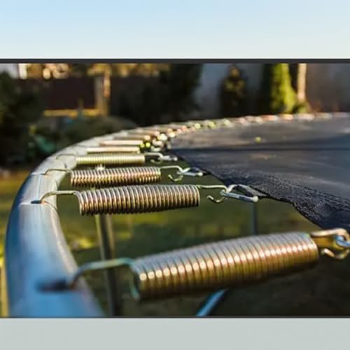 Trampoline Springs 6-Pack - 3.9 Inch Replacement Springs for Trampoline, Heavy Duty Rust-Proof Spring Parts with Spring Tool Compatible