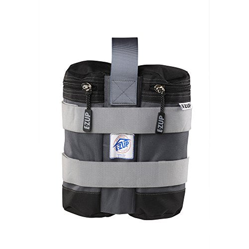 E-Z UP Fillable Weight Bag Set of 4, Holds up to 25 lbs. Each, Steel Gray