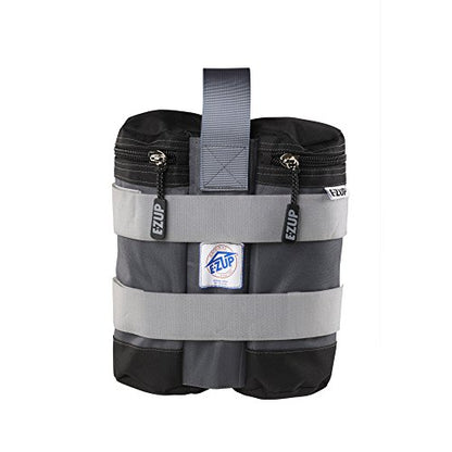 E-Z UP Fillable Weight Bag Set of 4, Holds up to 25 lbs. Each, Steel Gray