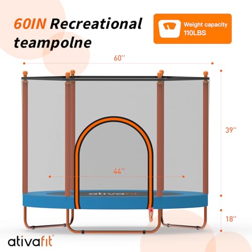 60inch rebounder trampoline for kids