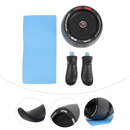 Ab Roller Wheel Exercise Equipment with Automatic Rebound, Abs Core Training Fitness Wheel for Home Abdominal Workout and Stomach Fat Reduction