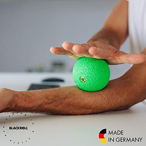 Blackroll - Trigger Point Ball 08, for Exercise and Muscle Recovery, Deep Tissue Massager for Myofascial Release in The Shoulders, Neck, and Back, 8cm (3.1"), Black