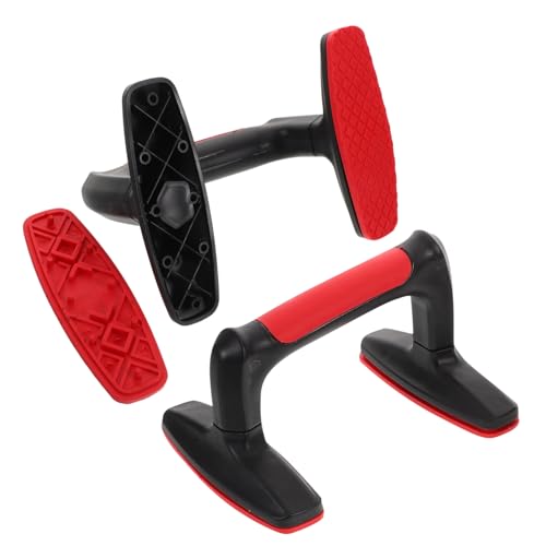 POPETPOP 2pcs Ergonomic Non Slip Parallettes Bars for Home Gym Workouts Stable Design Durable Handles for Push Ups Calisthenics Equipment for Men and Women