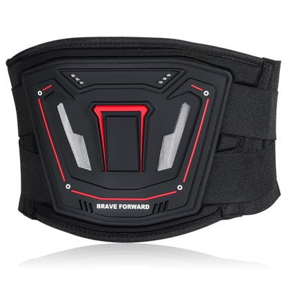 Motorcycle Riding Waist Brace with Adjustable Lumbar Support–Breathable Back Support Belt , Motocross, Daily Commute & Off-Road, Lower Back Pain Relief for Men Women Riders