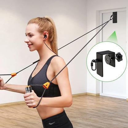 Heavy Duty Door Anchor Attachment for Resistance Bands – Stainless Steel Workout Door Mount for Body Weight Straps and Home Gym Training