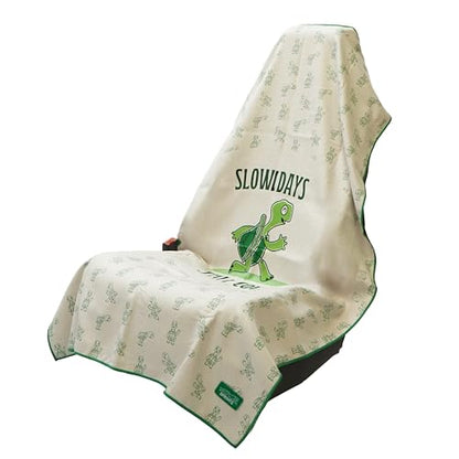 Sprints Athletic Running Towel, Full-Sized, Car Seat Cover - Moisture Wicking (Slow Days Still Count) - color: Slow Days Still Count