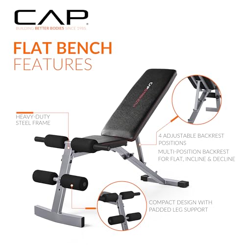 CAP Strengh Adjustable FID Bench -Multiple Colors