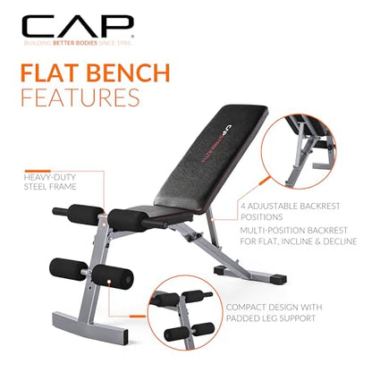 CAP Strengh Adjustable FID Bench -Multiple Colors