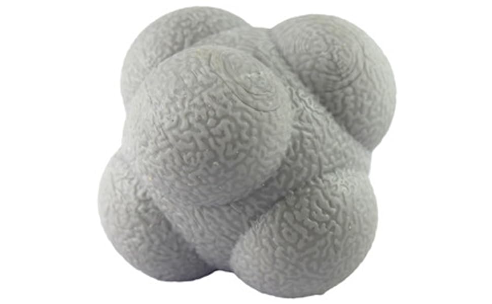 AIRLAXER Reaction Ball,Reflex Ball for Hand Eye Coordination Training,2.83 inch,Pack of 2-Blue,Grey