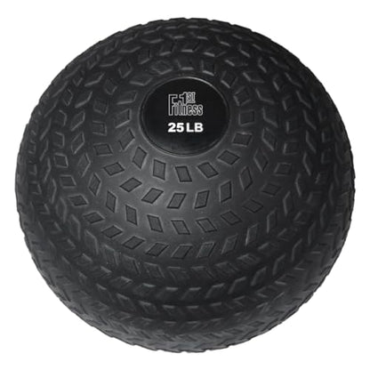 Fitness First Slam Ball, Easy-to-Grip, Sand-Filled Medicine Ball for Exercise and Workout, Ideal for Weight Training, Cross-Training, Cardio, and Plyometric Workout, Available in Different Weights