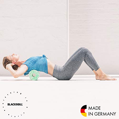 BLACKROLL - MED or MED 45 Foam Roller, Ideal for Myofascial Trigger Point Release and Back Massage, for Yoga, Exercise, Pilates, and Home Gym Workouts and Muscle Recovery, White/Green