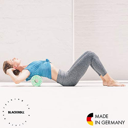 BLACKROLL - MED or MED 45 Foam Roller, Ideal for Myofascial Trigger Point Release and Back Massage, for Yoga, Exercise, Pilates, and Home Gym Workouts and Muscle Recovery, White/Green