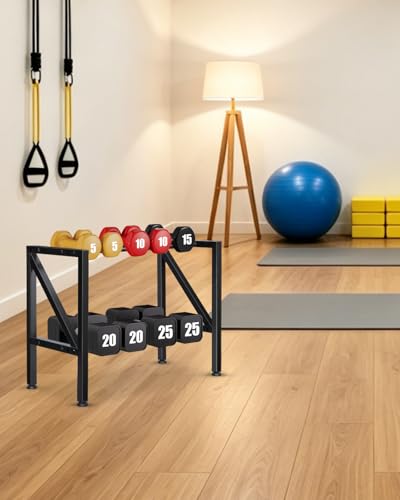 FHXZH Dumbbell Rack Stand Only - Weight Rack for Home Gym - color: Black-Small