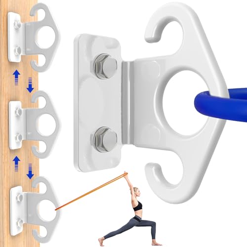 Resistance Band Wall Anchor Set，No Weld Wall Mount for Exercise Bands & Suspension Straps Resistance Band Wall Mount System Compact Strength Training Kit for Home Gym Workouts & Physical Therapy