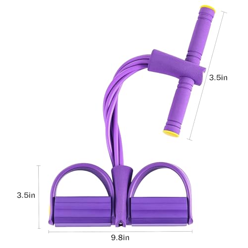 Pedal Resistance Bands with Handles, 21 Fitness Resistance Bands-6 Tube, Resistance Bands with Handles Pedal, Stretch Bands for Exercise Sit Up Exercise Equipment AB Workout Equipment for Women Men