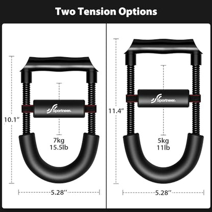 Sportneer Forearm Strengthener Wrist Exerciser with Adjustable Tension - style: Tension: 5kg/11 lbs - Length: 11.4"
