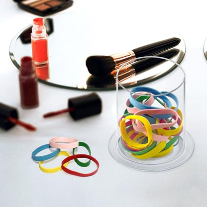 Acrylic Kids Headband Holder Organizer Storage Display for Headbands, Hair Ties, Ponytail, Scrunchies, Combs, Clips, Makeup Brushes for Girls (Small)