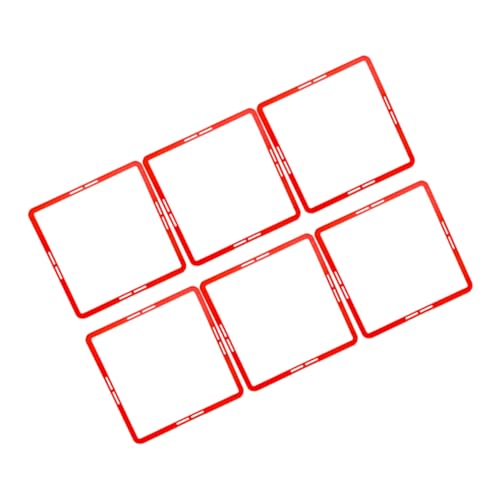 VANZACK 6pcs Portable Agility Training Circles Multi-Function Speeds Train Rings for Football Martial Arts Boys and Girls' Coordination