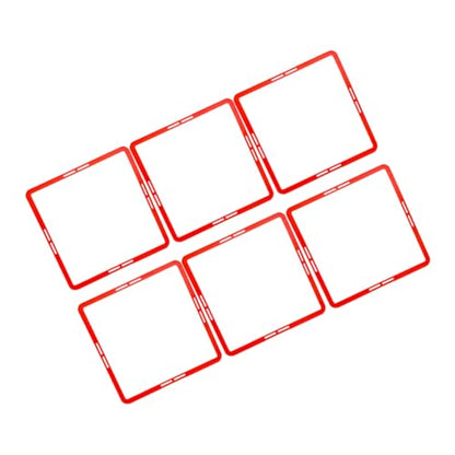 VANZACK 6pcs Portable Agility Training Circles Multi-Function Speeds Train Rings for Football Martial Arts Boys and Girls' Coordination
