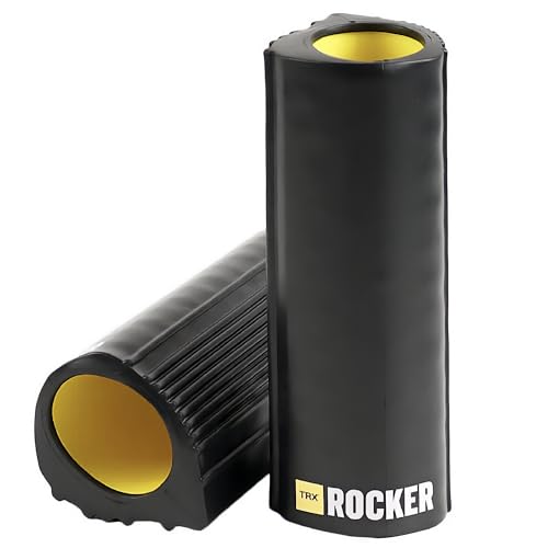 TRX Training Rocker Myofascial Release Roller, Neck and Back Massage Roller for Muscles, Round Foam Roller for Stretching and Postworkout Use, 13 Inches