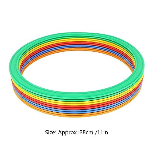 Sports Speed Ring Set 10 Rings 10 Buckles Increased Agility Outdoor Rings Toy M 28cm