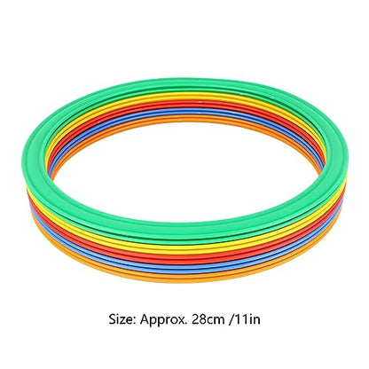 Sports Speed Ring Set 10 Rings 10 Buckles Increased Agility Outdoor Rings Toy M 28cm