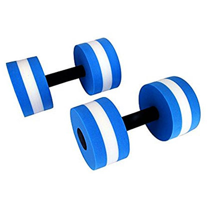BigBoss Sports Aquatic Exercise Dumbbells Aqua Fitness Barbells Exercise Hand Bars-Set of 2 - color: blue