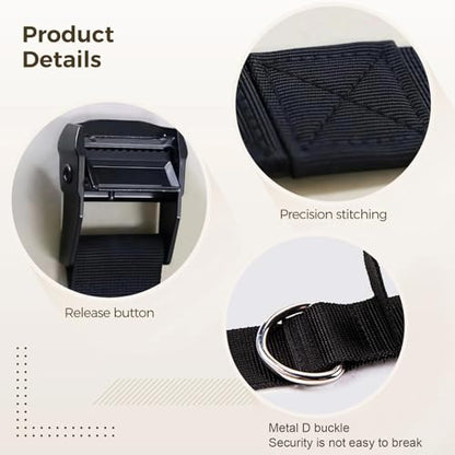 Door Anchor Strap for Resistance Bands Exercises, Multi Point Anchor Gym Attachment for Home Fitness, Portable Door Band Resistance Workout Equipment, Easy to Install, Punch-Free, Nail-Free
