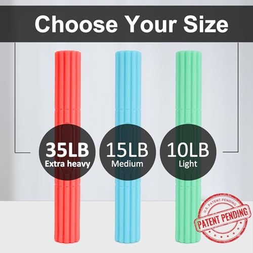Flex Therapy Strengthener Bar for Tennis Elbow, Golfers Elbow, Tendonitis - Physical Therapy Resistance Bar for Wrist and Forearms Pain Relief