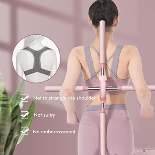 Posture Corrector, Retractable Back Support Stick for Adults and Kids, Adjustable from 21-34 Inches with Humpback Correction Tool to Relieve Neck and Back Discomfort