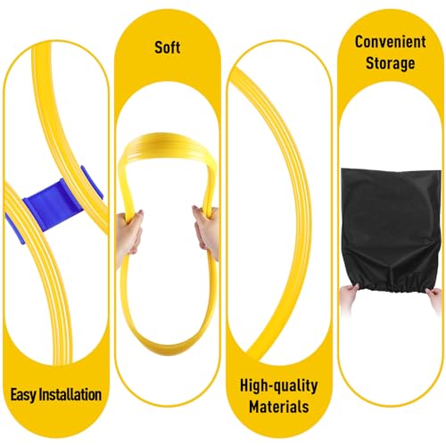 Shappy 50 Pcs Agility Rings Speed with Bags, Training Hoops - color: Yellow