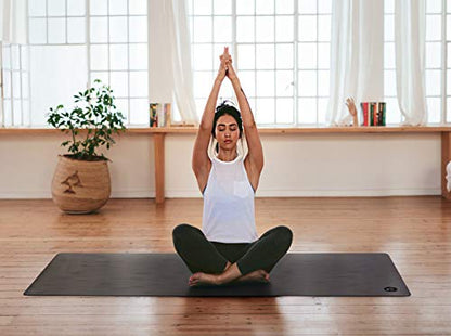 IUGA Pro Yoga Mat Non Slip Pilates Mat Anti-tear Eco Friendly Hot Yoga Mat with SGS Certified Material Free Carrying Strap Included - color: Gray