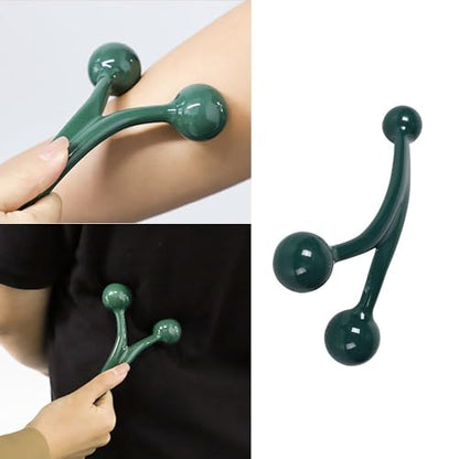 2 Pack Pressure Point Massage Tool Palm Massage Tool Multi Trigger Point Massager Handheld Back Massager for Upper Back Shoulder Blade Lower Back Knot Head Neck Stiffness Muscle Tension Relief