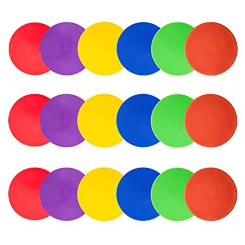 Poly Spots Spot Markers 9 Inch Multicolor Floor Dots - style: 9inch 18pcs（6colors)