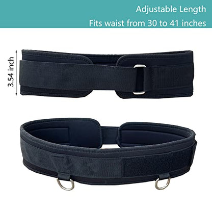 Weighted Training Waist Belt for Pulling Sled and Tires,Weight Sled Pulling Strap,Sled Trainer Pull Leash of Sled Harness,Pulley Strap for Strength Speed Agility Training