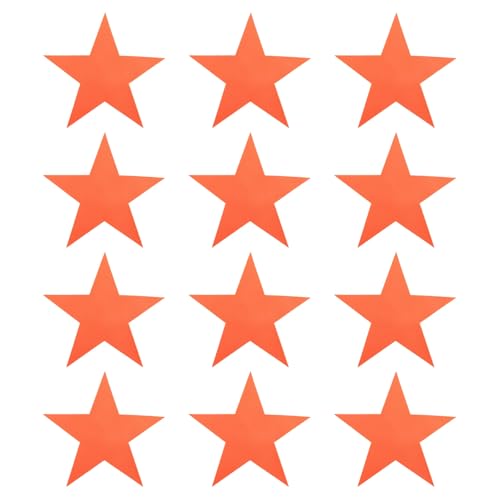 Spot Markers, Star Arrow Poly Spot Marker for Agility Training Floor Dots Non-Slip PE Equipment - color: Orange